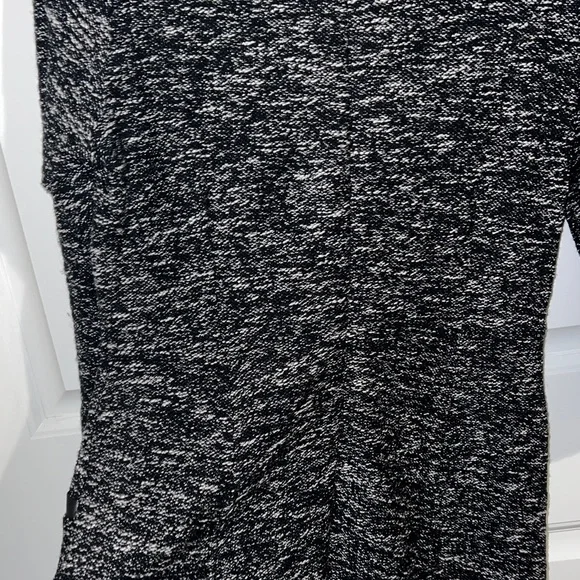 Talbots Twisted Tweed Boucle 3/4 Sleeve Fit and Flare Black&White Dress Size 12P - Picture 10 of 10